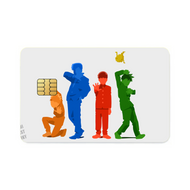 Mob Psycho 100 Arataka Reigen, Shigeo Kageyama, Ritsu Kageyama, Teruki Hanazawa  Credit Card Skins (4-in-1 Pack)