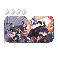 Mob Psycho 100 Arataka Reigen, Shigeo Kageyama, Ritsu Kageyama, Teruki Hanazawa, Tome Kurata  Car Sunshade