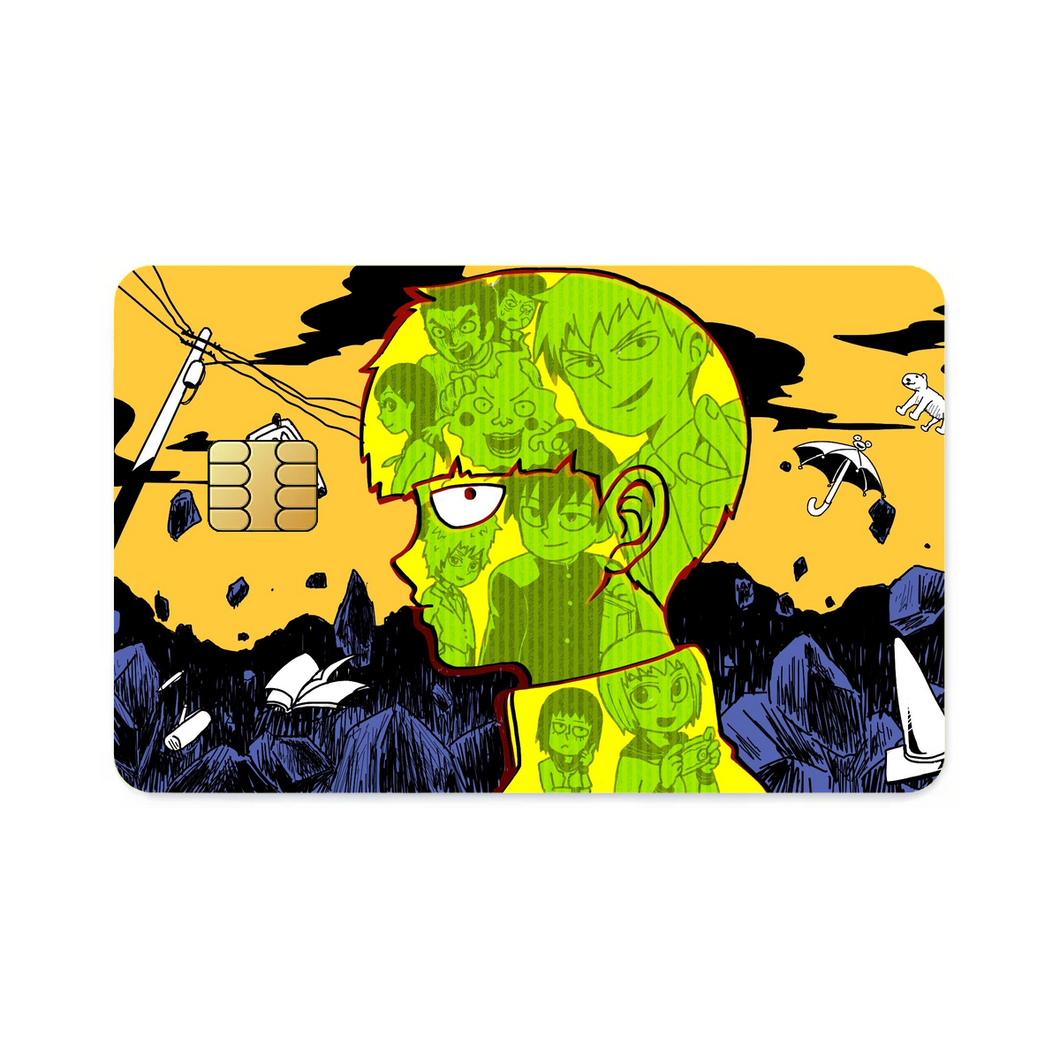 Mob Psycho 100 Shigeo Kageyama, Ritsu Kageyama  Credit Card Skins (4-in-1 Pack)