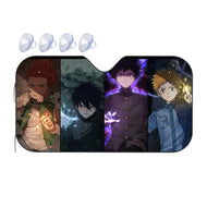 Mob Psycho 100 Shigeo Kageyama, Ritsu Kageyama, Teruki Hanazawa  Car Sunshade