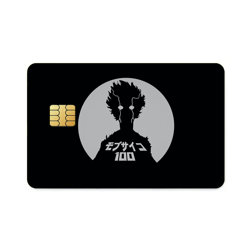 Mob Psycho Grey Credit Card Skins (4-in-1 Pack)