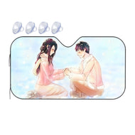 Monkey D. Luffy and Boa Hancock  Car Sunshade