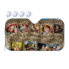 Load image into Gallery viewer, Monkey D. Luffy&#39;s crew wanted  Car Sunshade

