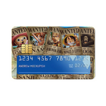 Load image into Gallery viewer, Monkey D. Luffy&#39;s crew wanted  Credit Card Skins (4-in-1 Pack)
