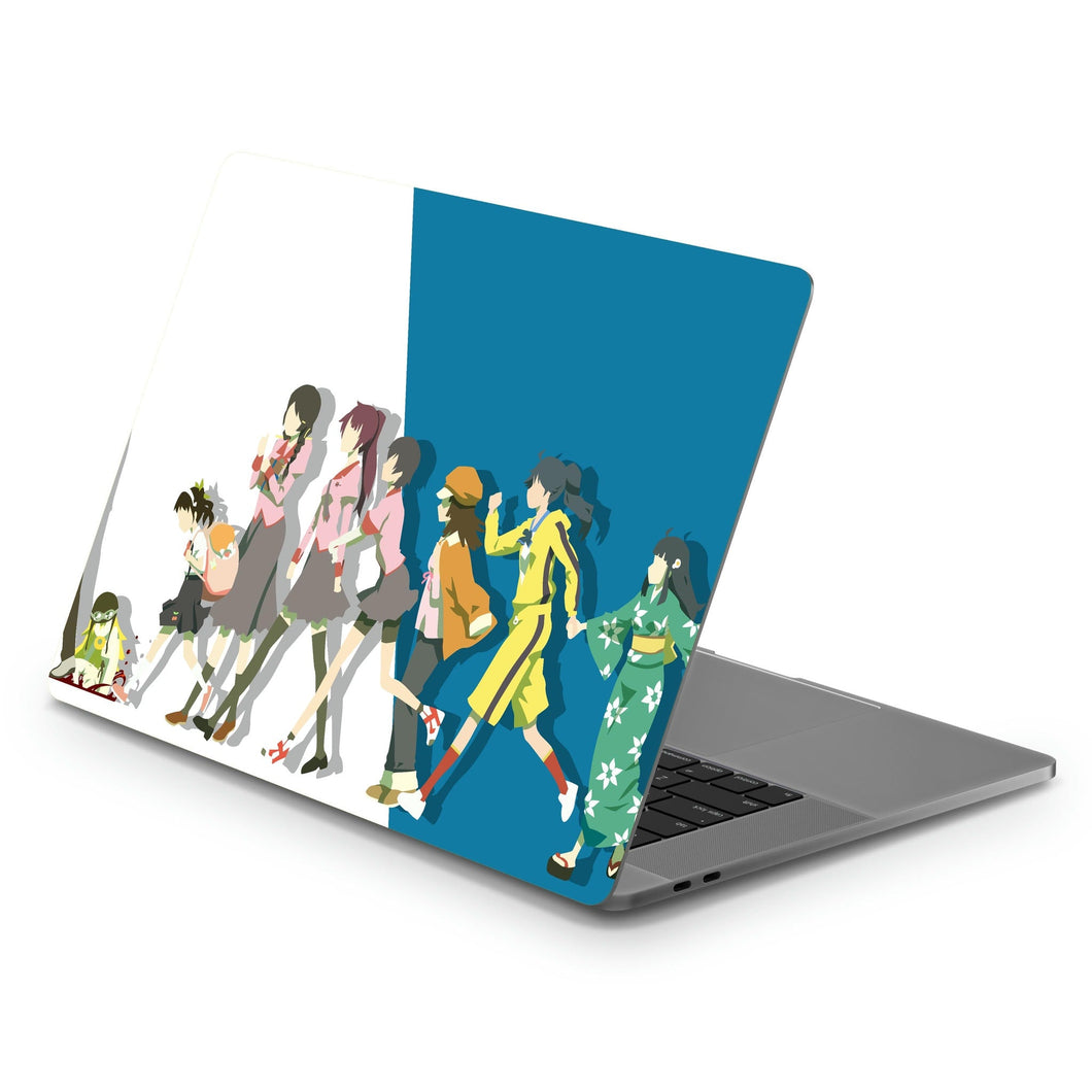 Monogatari Minimalist March of the Oddities V1  Macbook Skin
