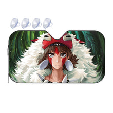 Load image into Gallery viewer, Mononoke Hime  Car Sunshade
