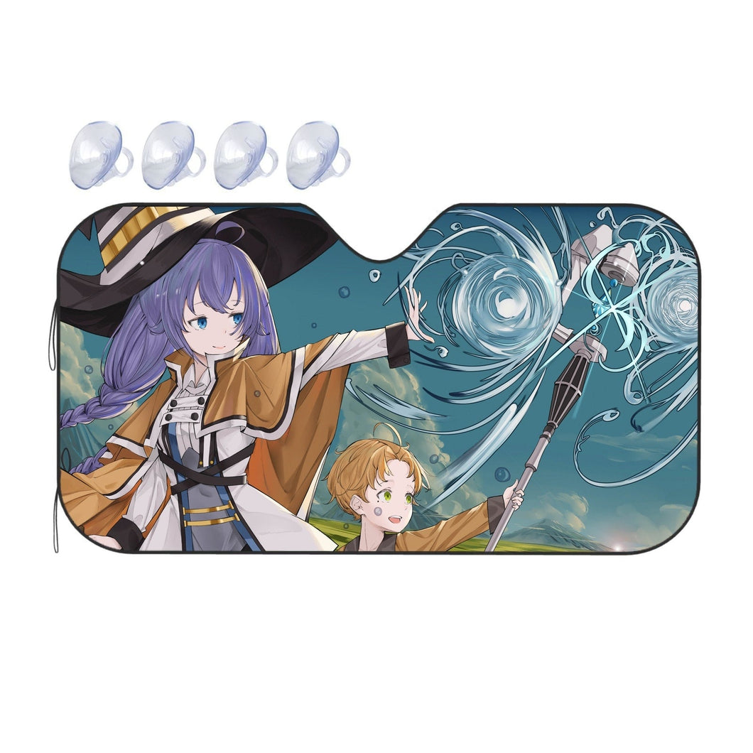 Mushoku Tensei: Jobless Reincarnation Roxy Migurdia, Rudeus Greyrat  Car Sunshade