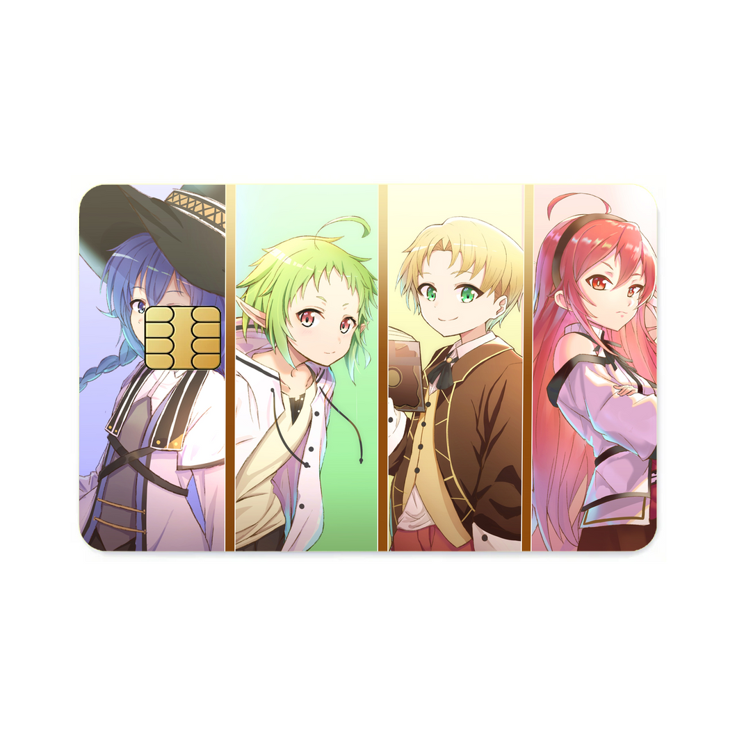 Mushoku Tensei: Jobless Reincarnation Roxy Migurdia, Rudeus Greyrat, Eris Boreas Greyrat, Sylphiette  Credit Card Skins (4-in-1 Pack)