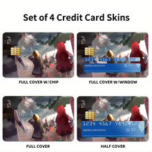 Load image into Gallery viewer, Mushoku Tensei: Jobless Reincarnation Rudeus Greyrat, Eris Boreas Greyrat  Credit Card Skins (4-in-1 Pack)
