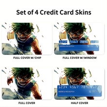 Load image into Gallery viewer, My Hero Academia Izuku Midoriya  Credit Card Skins (4-in-1 Pack)

