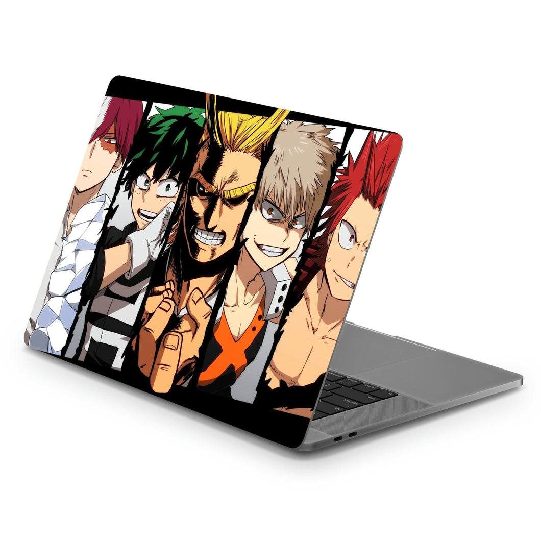 My Hero Academia Izuku Midoriya, Katsuki Bakugou, All Might  Macbook Skin
