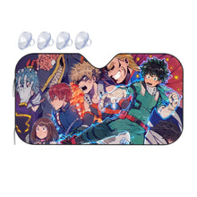 Load image into Gallery viewer, My Hero Academia Izuku Midoriya, Katsuki Bakugou, All Might, Shouta Aizawa, Tsuyu Asui  Car Sunshade
