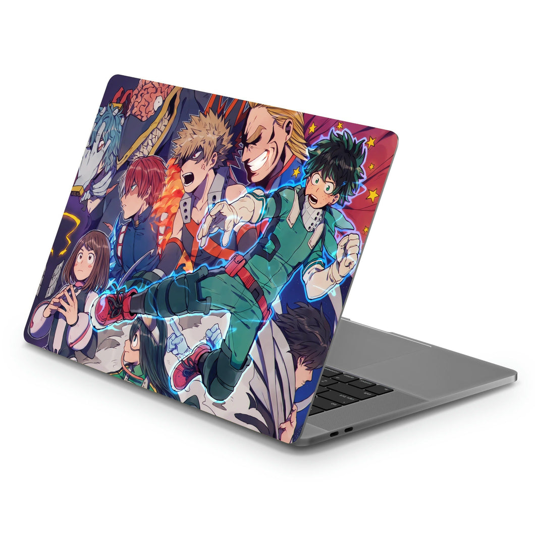 My Hero Academia Izuku Midoriya, Katsuki Bakugou, All Might, Shouta Aizawa, Tsuyu Asui  Macbook Skin