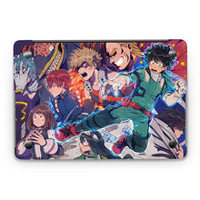 Load image into Gallery viewer, My Hero Academia Izuku Midoriya, Katsuki Bakugou, All Might, Shouta Aizawa, Tsuyu Asui  Macbook Skin
