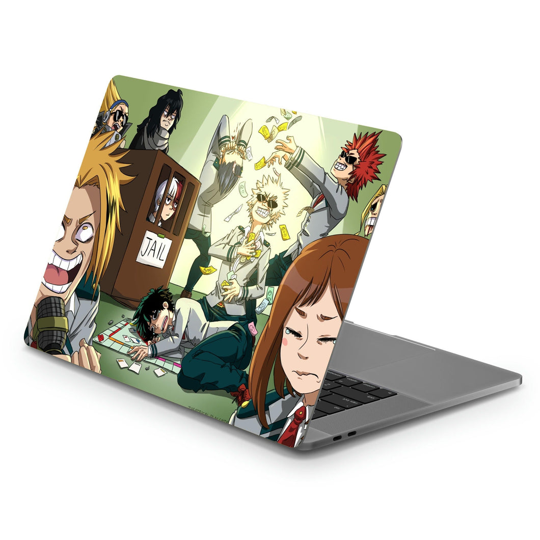 My Hero Academia Izuku Midoriya, Katsuki Bakugou, All Might, Tenya Iida, Shouta Aizawa  Macbook Skin
