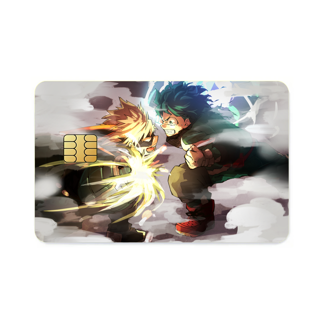 My Hero Academia Izuku Midoriya, Katsuki Bakugou  Credit Card Skins (4-in-1 Pack)
