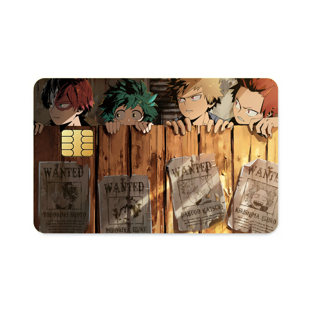 My Hero Academia Izuku Midoriya, Katsuki Bakugou  Credit Card Skins (4-in-1 Pack)