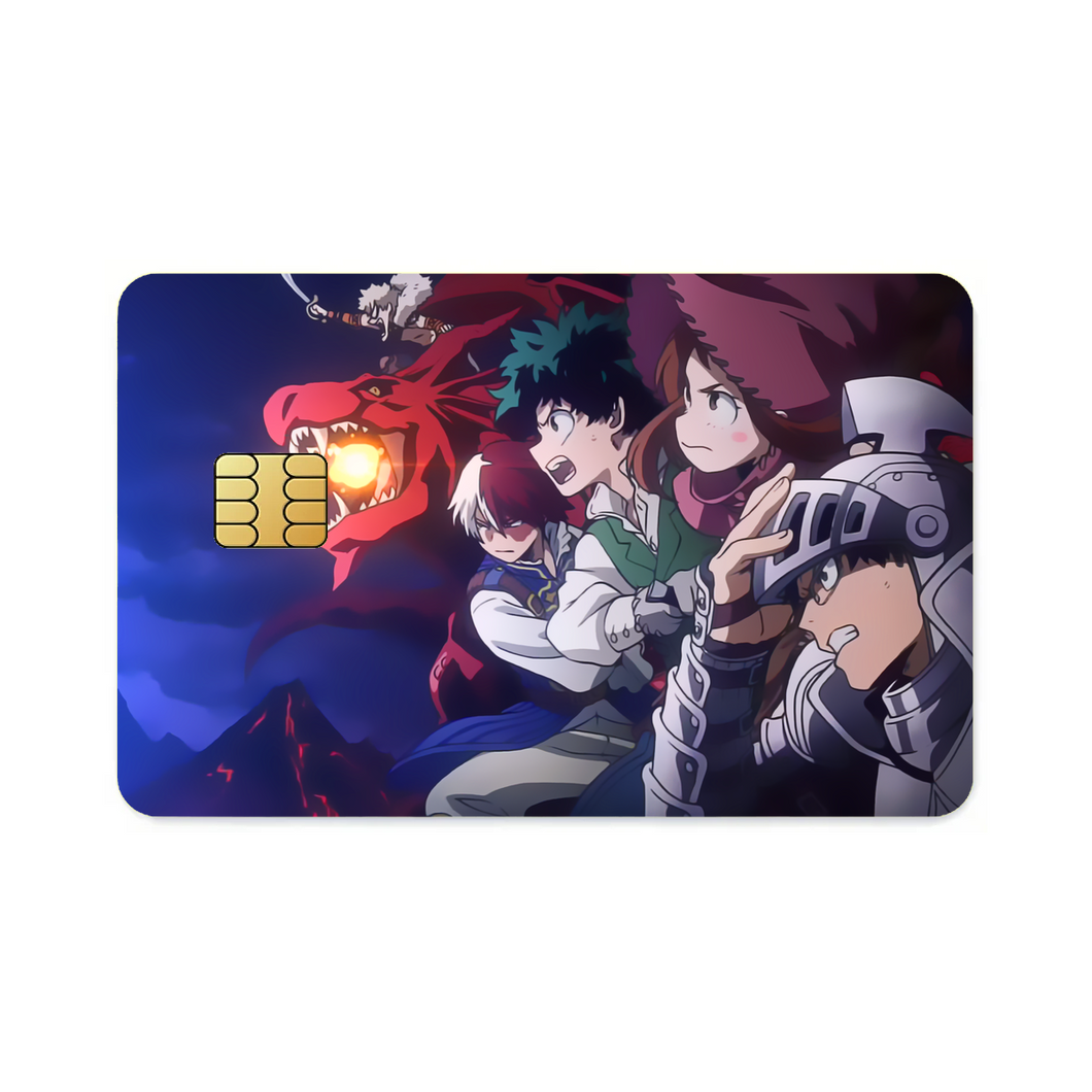 My Hero Academia Izuku Midoriya, Katsuki Bakugou, Tenya Iida  Credit Card Skins (4-in-1 Pack)