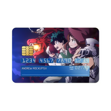 Load image into Gallery viewer, My Hero Academia Izuku Midoriya, Katsuki Bakugou, Tenya Iida  Credit Card Skins (4-in-1 Pack)
