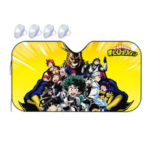 Load image into Gallery viewer, My Hero Academia Izuku Midoriya, Katsuki Bakugou, Tenya Iida, Shouta Aizawa, Tsuyu Asui  Car Sunshade
