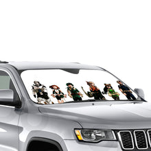 Load image into Gallery viewer, My Hero Academia Izuku Midoriya, Katsuki Bakugou, Tenya Iida, Tsuyu Asui  Car Sunshade
