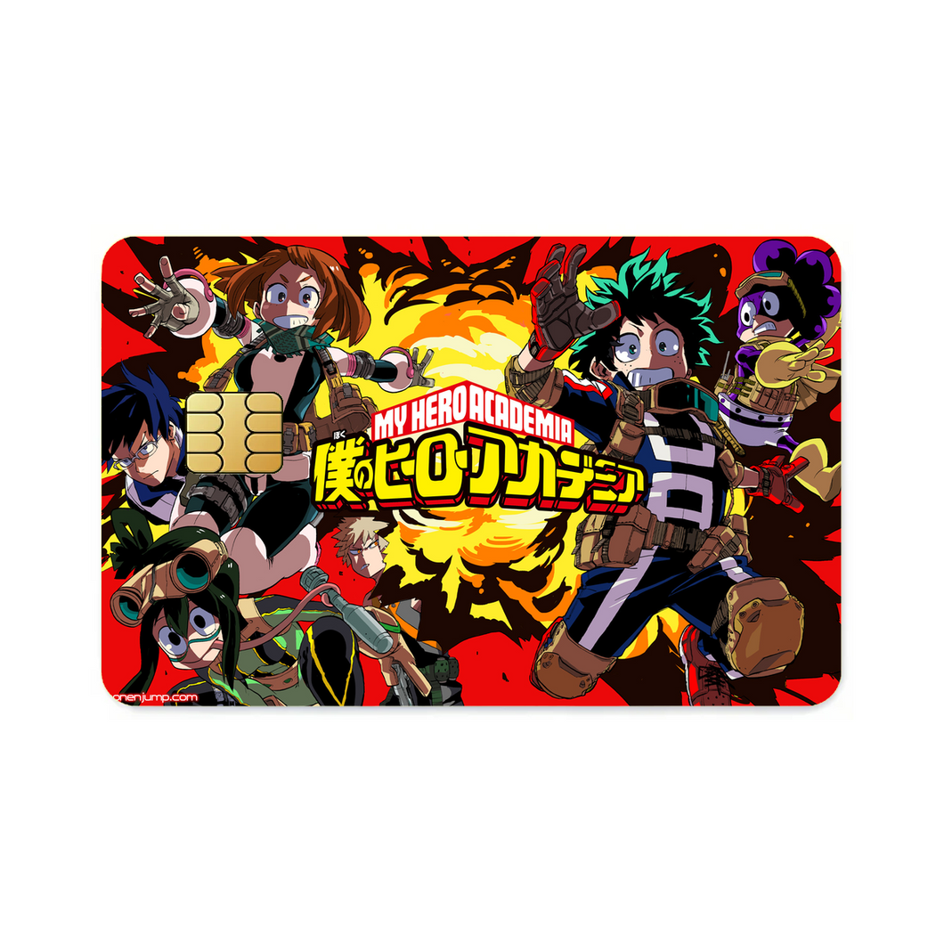My Hero Academia Izuku Midoriya, Katsuki Bakugou, Tenya Iida, Tsuyu Asui  Credit Card Skins (4-in-1 Pack)