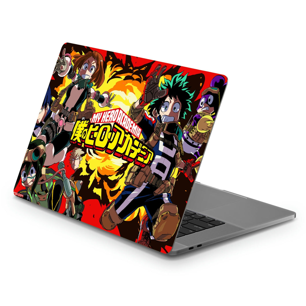 My Hero Academia Izuku Midoriya, Katsuki Bakugou, Tenya Iida, Tsuyu Asui  Macbook Skin
