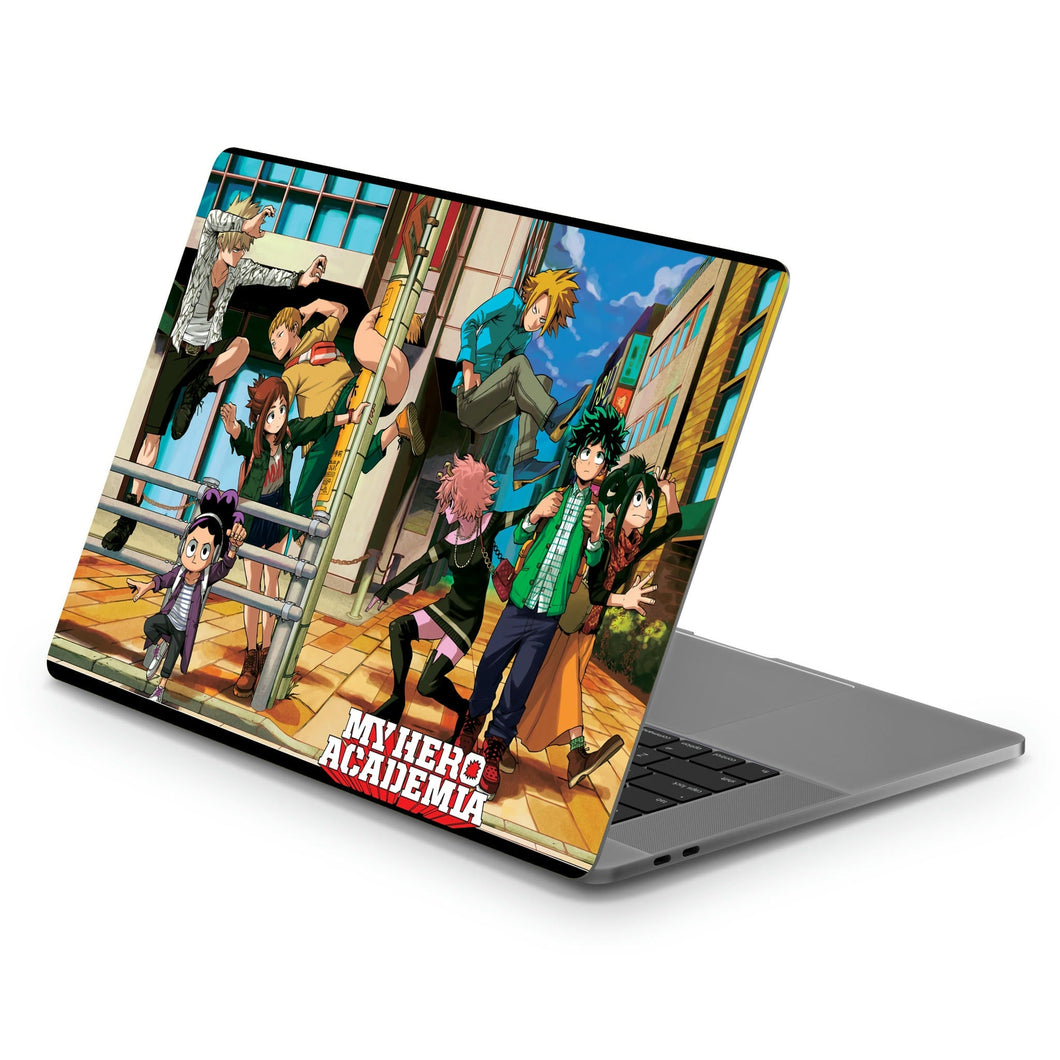 My Hero Academia Izuku Midoriya, Katsuki Bakugou, Tsuyu Asui  Macbook Skin