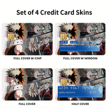 Load image into Gallery viewer, My Hero Academia Katsuki Bakugou  Credit Card Skins (4-in-1 Pack)
