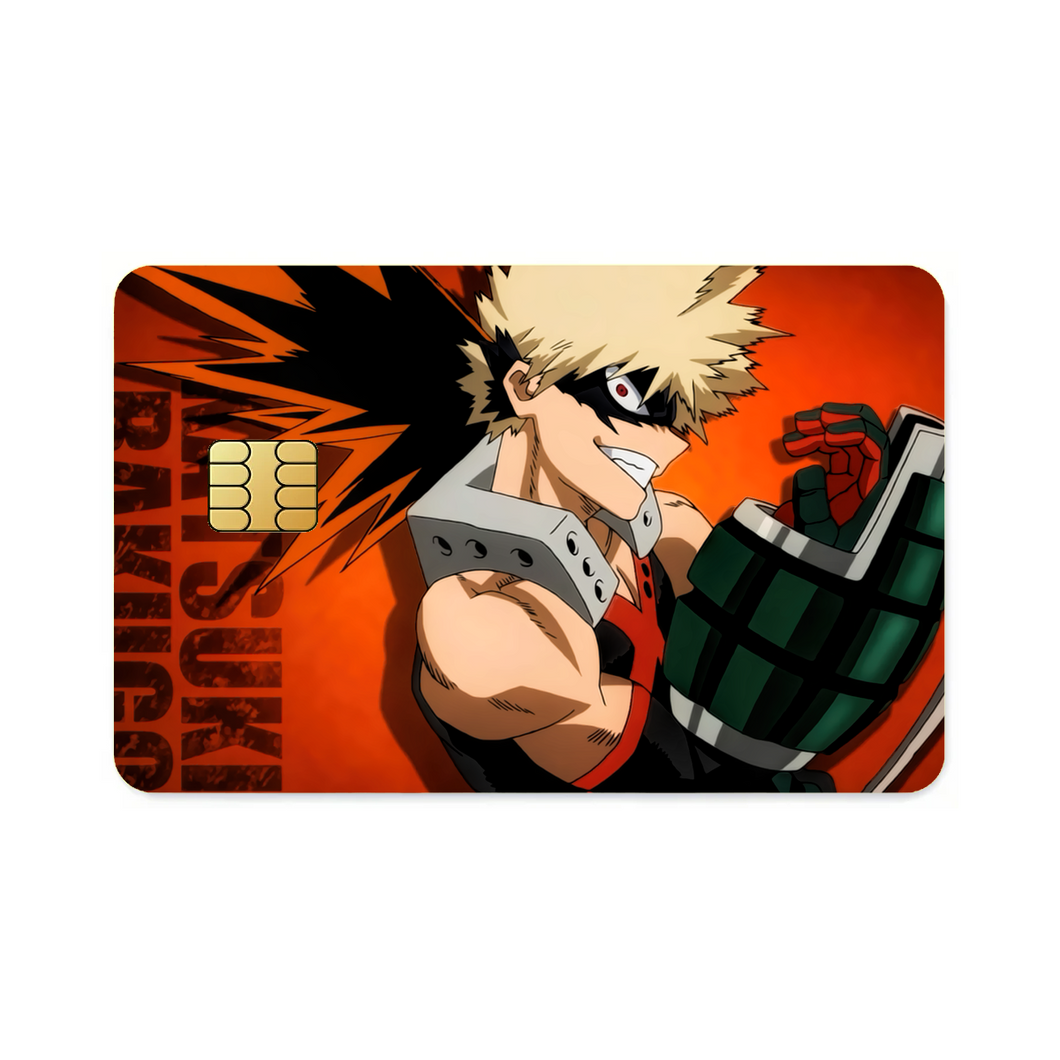 My Hero Academia Katsuki Bakugou  Credit Card Skins (4-in-1 Pack)