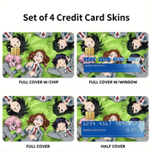 Load image into Gallery viewer, My Hero Academia Tsuyu Asui  Credit Card Skins (4-in-1 Pack)

