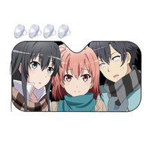 Load image into Gallery viewer, My Teen Romantic Comedy SNAFU Hachiman Hikigaya, Yukino Yukinoshita, Yui Yuigahama  Car Sunshade
