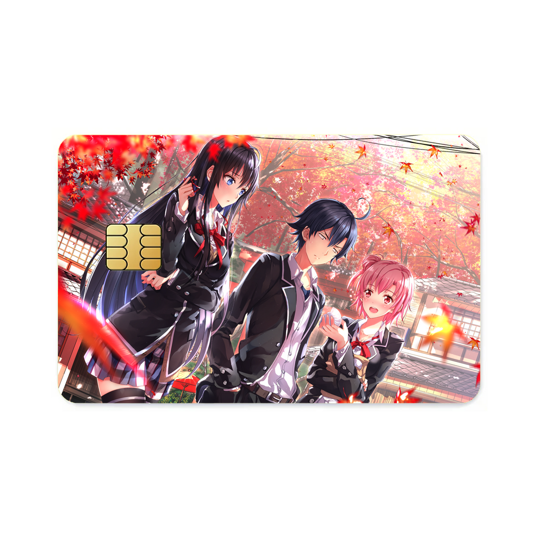 My Teen Romantic Comedy SNAFU Hachiman Hikigaya, Yukino Yukinoshita, Yui Yuigahama  Credit Card Skins (4-in-1 Pack)