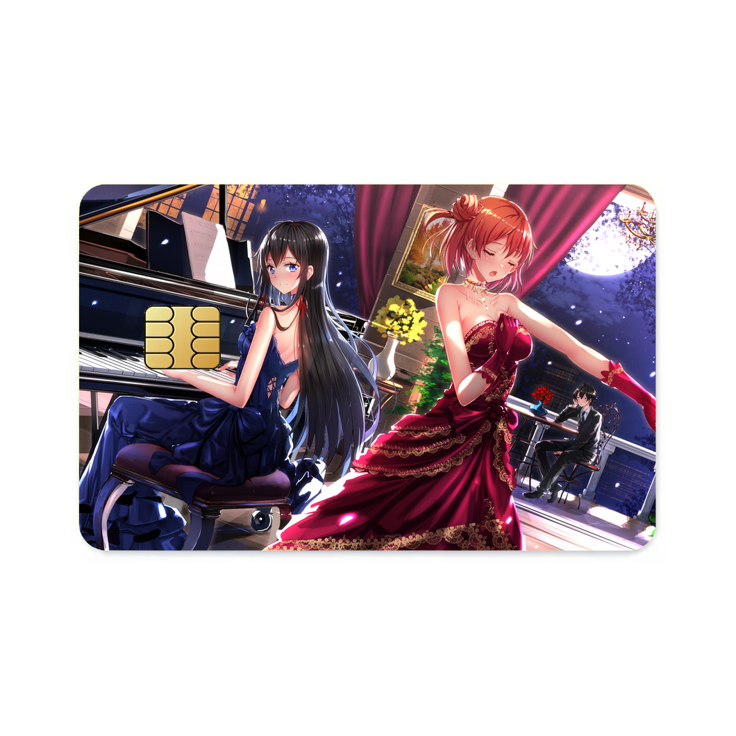 My Teen Romantic Comedy SNAFU Hachiman Hikigaya, Yukino Yukinoshita, Yui Yuigahama  Credit Card Skins (4-in-1 Pack)