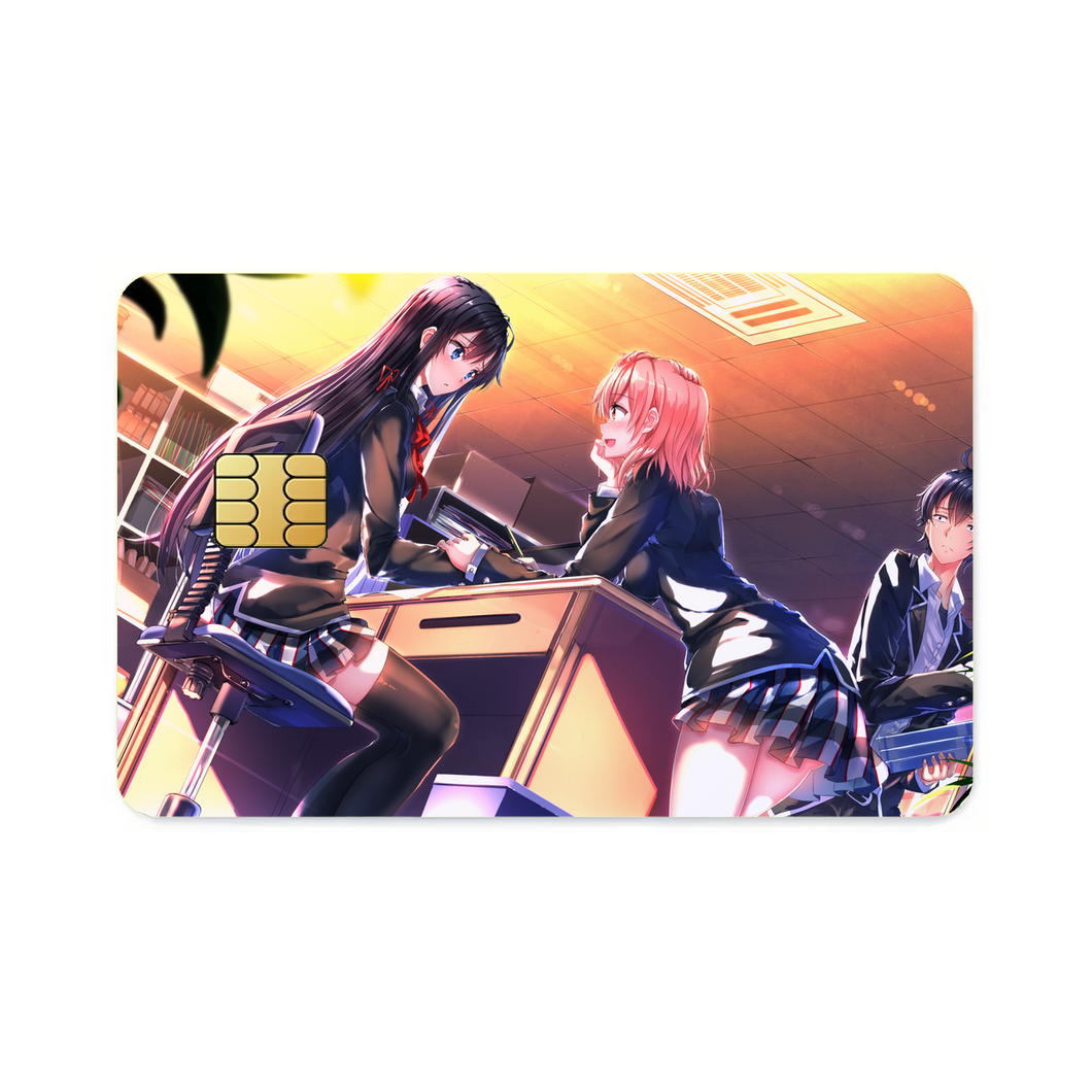 My Teen Romantic Comedy SNAFU Hachiman Hikigaya, Yukino Yukinoshita, Yui Yuigahama  Credit Card Skins (4-in-1 Pack)