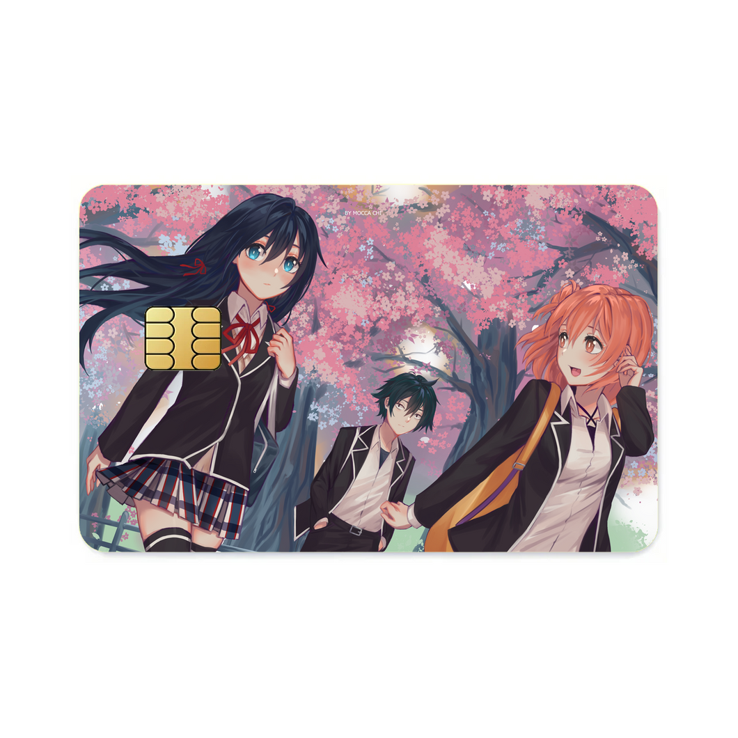 My Teen Romantic Comedy SNAFU Hachiman Hikigaya, Yukino Yukinoshita, Yui Yuigahama  Credit Card Skins (4-in-1 Pack)