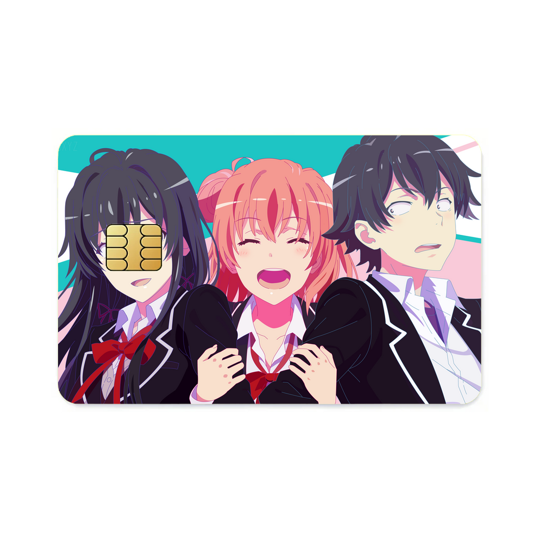 My Teen Romantic Comedy SNAFU Hachiman Hikigaya, Yukino Yukinoshita, Yui Yuigahama  Credit Card Skins (4-in-1 Pack)