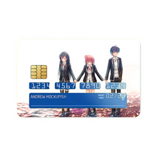 Load image into Gallery viewer, My Teen Romantic Comedy SNAFU Hachiman Hikigaya, Yukino Yukinoshita, Yui Yuigahama  Credit Card Skins (4-in-1 Pack)
