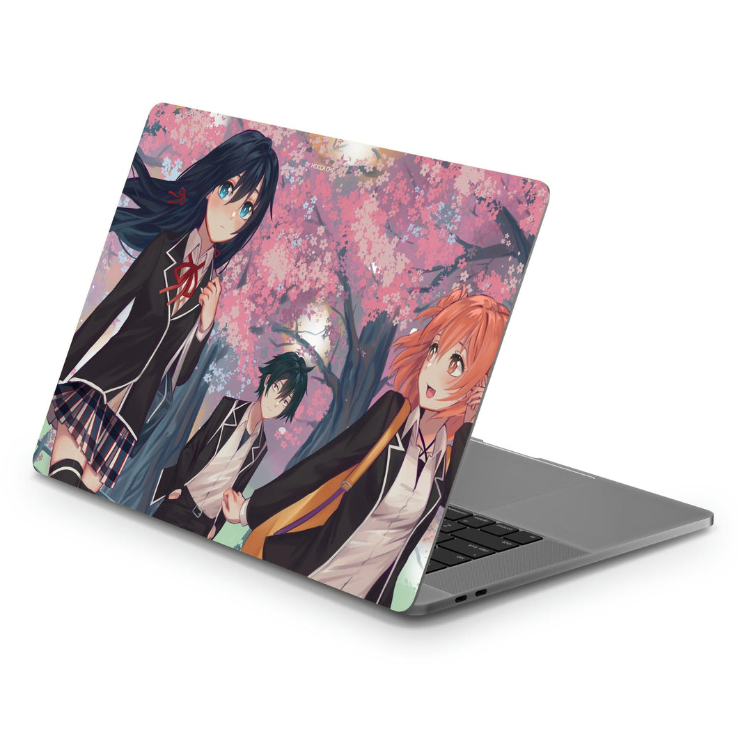 My Teen Romantic Comedy SNAFU Hachiman Hikigaya, Yukino Yukinoshita, Yui Yuigahama  Macbook Skin
