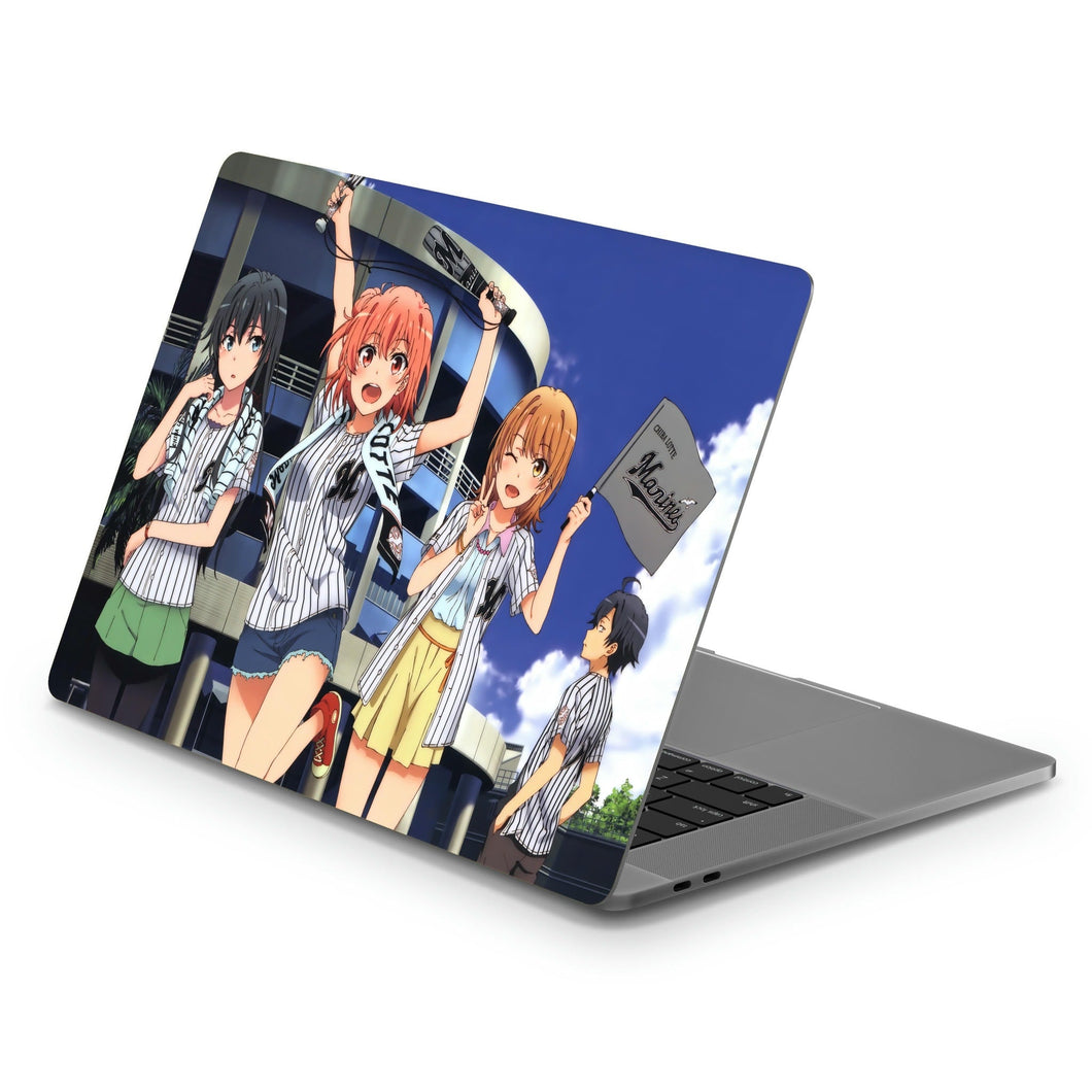 My Teen Romantic Comedy SNAFU Hachiman Hikigaya, Yukino Yukinoshita, Yui Yuigahama  Macbook Skin
