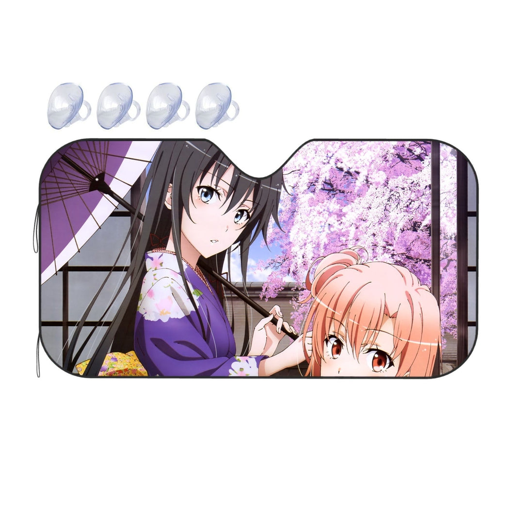 My Teen Romantic Comedy SNAFU Yukino Yukinoshita, Yui Yuigahama  Car Sunshade