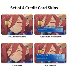 Load image into Gallery viewer, Nakano Miku  Credit Card Skins (4-in-1 Pack)
