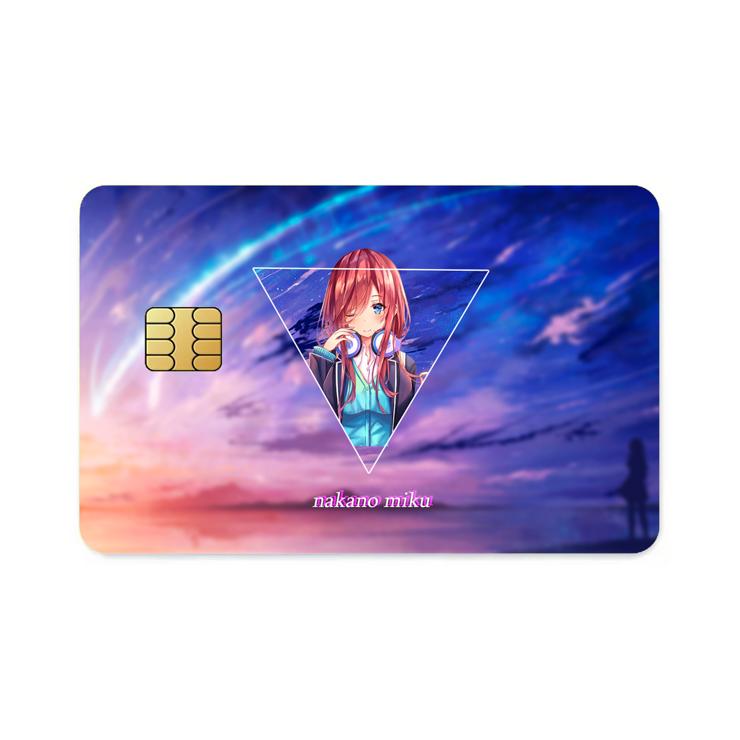 Nakano miku  Credit Card Skins (4-in-1 Pack)