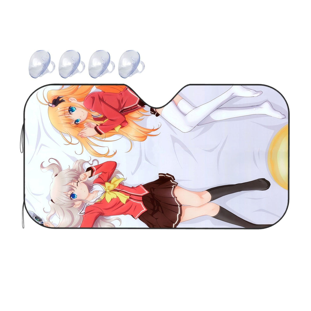 Nao Tomori and Yusa Nishimori Car Sunshade