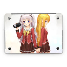 Load image into Gallery viewer, Nao Tomori and Yusa Nishimori holding hands  Macbook Skin
