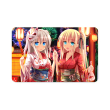 Load image into Gallery viewer, Nao Tomori  and Yusa Nishimori in yukata  Credit Card Skins (4-in-1 Pack)
