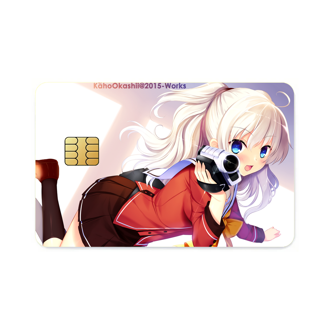 Nao Tomori holding a camera  Credit Card Skins (4-in-1 Pack)
