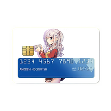 Load image into Gallery viewer, Nao Tomori holding a camera  Credit Card Skins (4-in-1 Pack)
