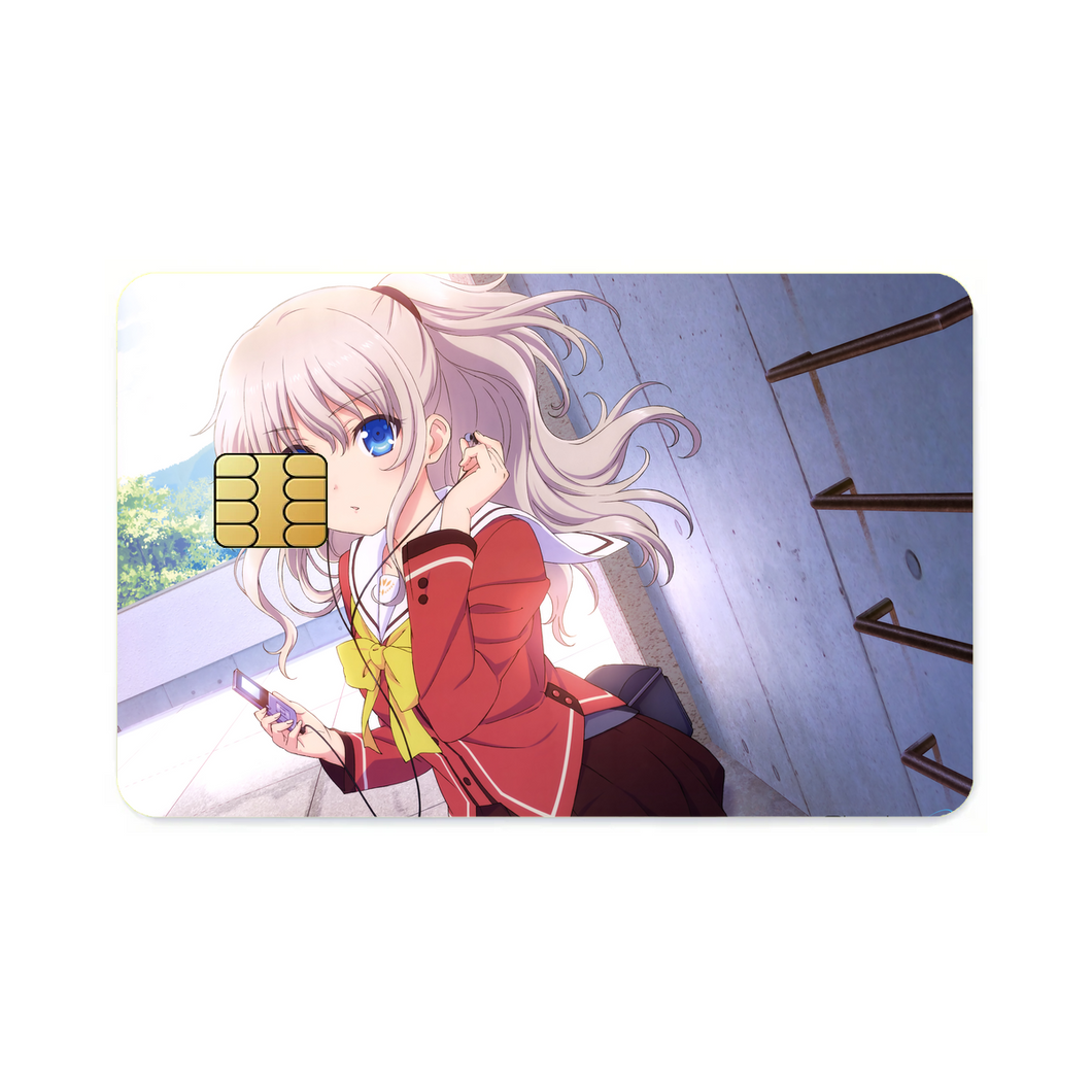 Nao Tomori listening to music  Credit Card Skins (4-in-1 Pack)