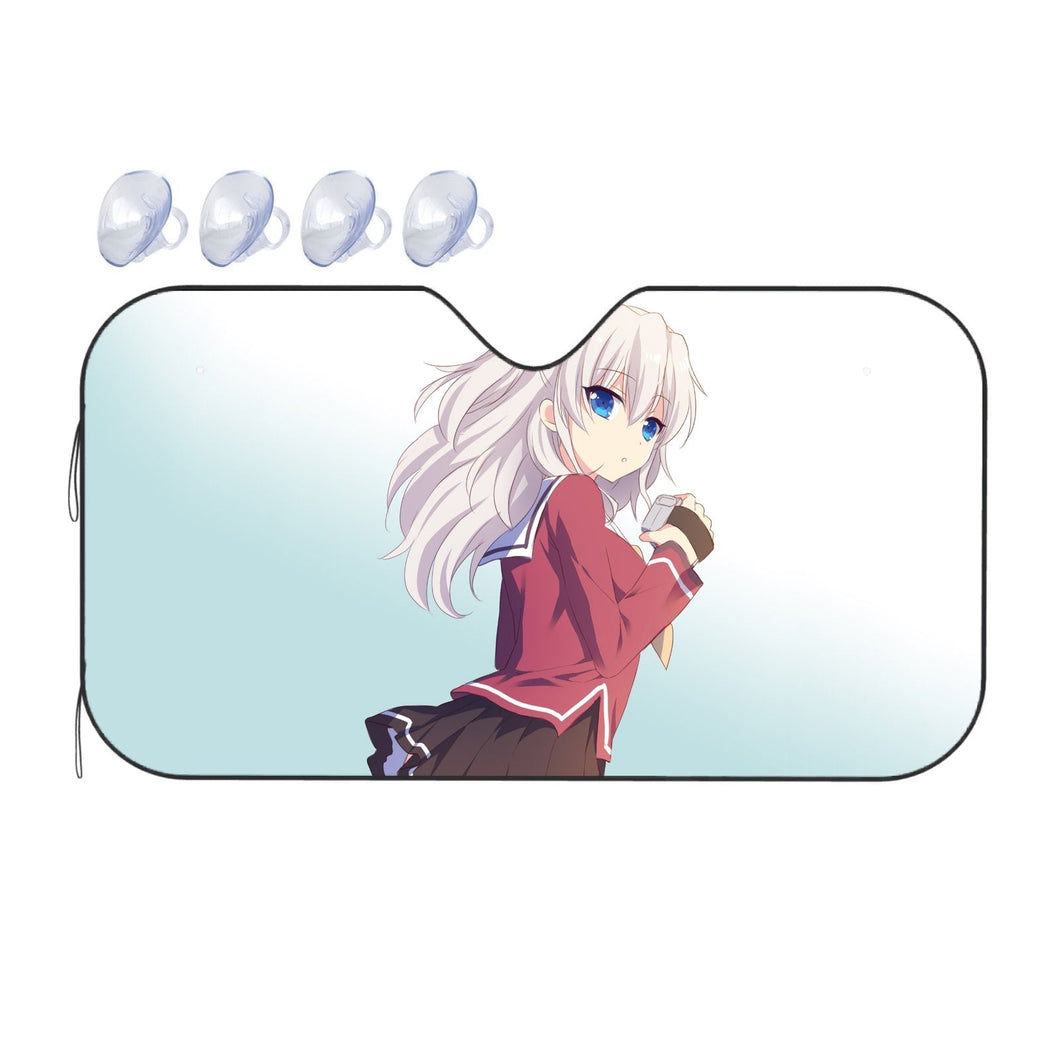 Nao Tomori looking back  Car Sunshade